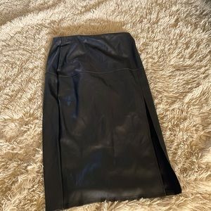 Socialite Faux Leather Skirt